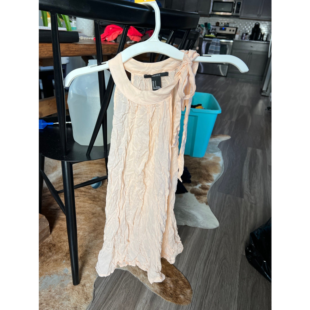 Dress Tank Top Blouse Turtleneck Tie Neck Forever 21 size S